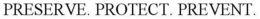 PRESERVE. PREVENT. PROTECT. trademark