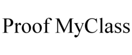 PROOF MYCLASS trademark