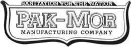 SANITATION FOR THE NATION PAK-MOR MANUFACTURING COMPANY trademark
