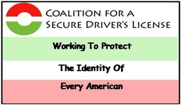 COALITION FOR A SECURE DRIVER'S LICENSE WORKING TO PROTECT THE IDENTITY OF EVERY AMERICAN trademark