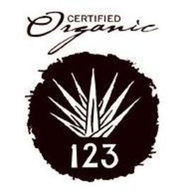 123 TEQUILA CERTIFIED ORGANIC 100% DE AGAVE trademark