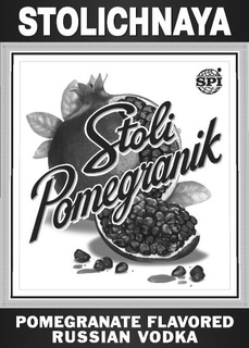 STOLICHNAYA STOLI POMEGRANIK POMEGRANATE FLAVORED RUSSIAN VODKA SPI trademark