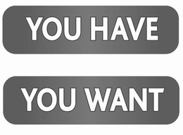 YOU HAVE YOU WANT trademark