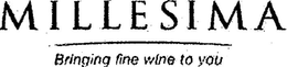 MILLESIMA BRINGING FINE WINE TO YOU trademark