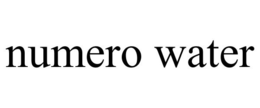 NUMERO WATER trademark