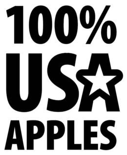 100% USA APPLES trademark