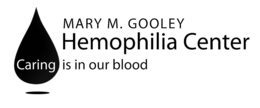 MARY M. GOOLEY HEMOPHILIA CENTER CARING IS IN OUR BLOOD trademark
