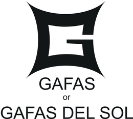G GAFAS OR GAFAS DEL SOL trademark