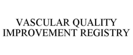 VASCULAR QUALITY IMPROVEMENT REGISTRY trademark
