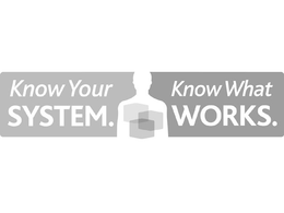 KNOW YOUR SYSTEM. KNOW WHAT WORKS trademark
