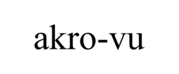 AKRO-VU trademark
