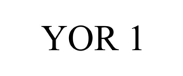 YOR 1 trademark