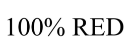 100% RED trademark