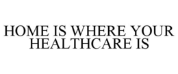 HOME IS WHERE YOUR HEALTHCARE IS trademark