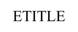 ETITLE trademark