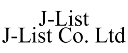 J-LIST J-LIST CO. LTD trademark
