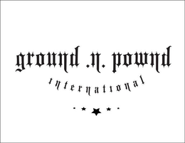 GROUND.N.POWND INTERNATIONAL trademark