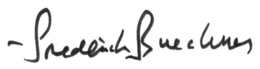 FREDERICK BUECHNER trademark