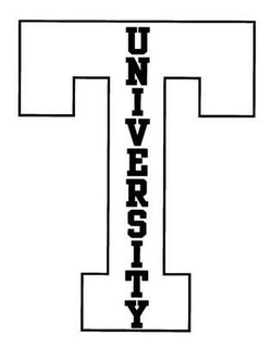 T UNIVERSITY trademark