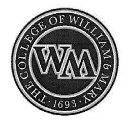 WM · THE COLLEGE OF WILLIAM & MARY · 1693 trademark