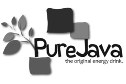 PURE JAVA THE ORIGINAL ENERGY DRINK. trademark