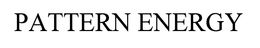 PATTERN ENERGY trademark