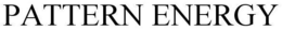 PATTERN ENERGY trademark