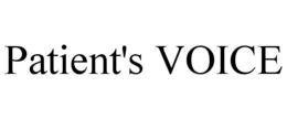 PATIENT'S VOICE trademark