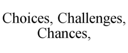 CHOICES, CHALLENGES, CHANCES, trademark