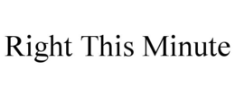 RIGHT THIS MINUTE trademark