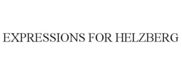 EXPRESSIONS FOR HELZBERG trademark