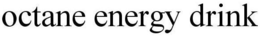 OCTANE ENERGY DRINK trademark