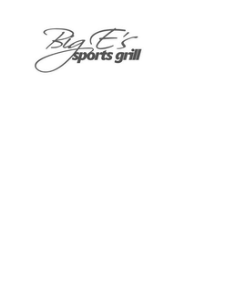 BIG E'S SPORTS GRILL trademark