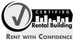 CERTIFIED RENTAL BUILDING RENT WITH CONFIDENCE trademark