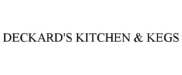 DECKARD'S KITCHEN & KEGS trademark