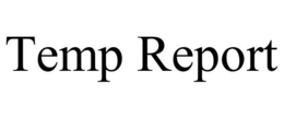 TEMP REPORT trademark