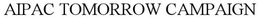 AIPAC TOMORROW CAMPAIGN trademark