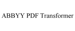 ABBYY PDF TRANSFORMER trademark