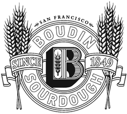 SAN FRANCISCO BOUDIN B SOURDOUGH SINCE 1849 trademark