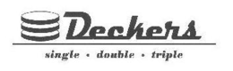 DECKERS SINGLE · DOUBLE · TRIPLE trademark