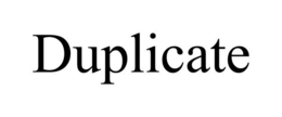 DUPLICATE trademark