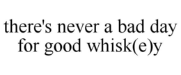 THERE'S NEVER A BAD DAY FOR GOOD WHISK(E)Y trademark