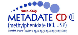 ONCE-DAILY METADATE CD (METHYLPHENIDATE HCL, USP) EXTENDED-RELEASE CAPSULES 10 MG, 20 MG, 30 MG, 40 MG, 50 MG, 60 MG trademark