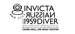 INVICTA RUSSIAN DIVER, SINCE 1959 BETWEEN THE DEVIL AND THE DEEP BLUE SEA, COME HELL OR HIGH WATER HMO CORP trademark