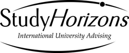 STUDYHORIZONS INTERNATIONAL UNIVERSITY ADVISING trademark