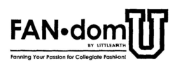 FAN·DOM U BY LITTLEARTH FANNING YOUR PASSION FOR COLLEGIATE FASHION! trademark