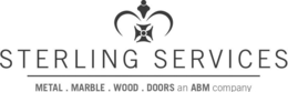 STERLING SERVICES METAL. MARBLE. WOOD. DOORS AN ABM COMPANY trademark