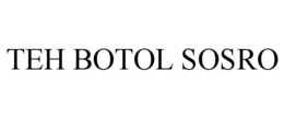 TEH BOTOL SOSRO trademark