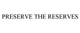 PRESERVE THE RESERVES trademark
