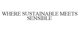 WHERE SUSTAINABLE MEETS SENSIBLE trademark